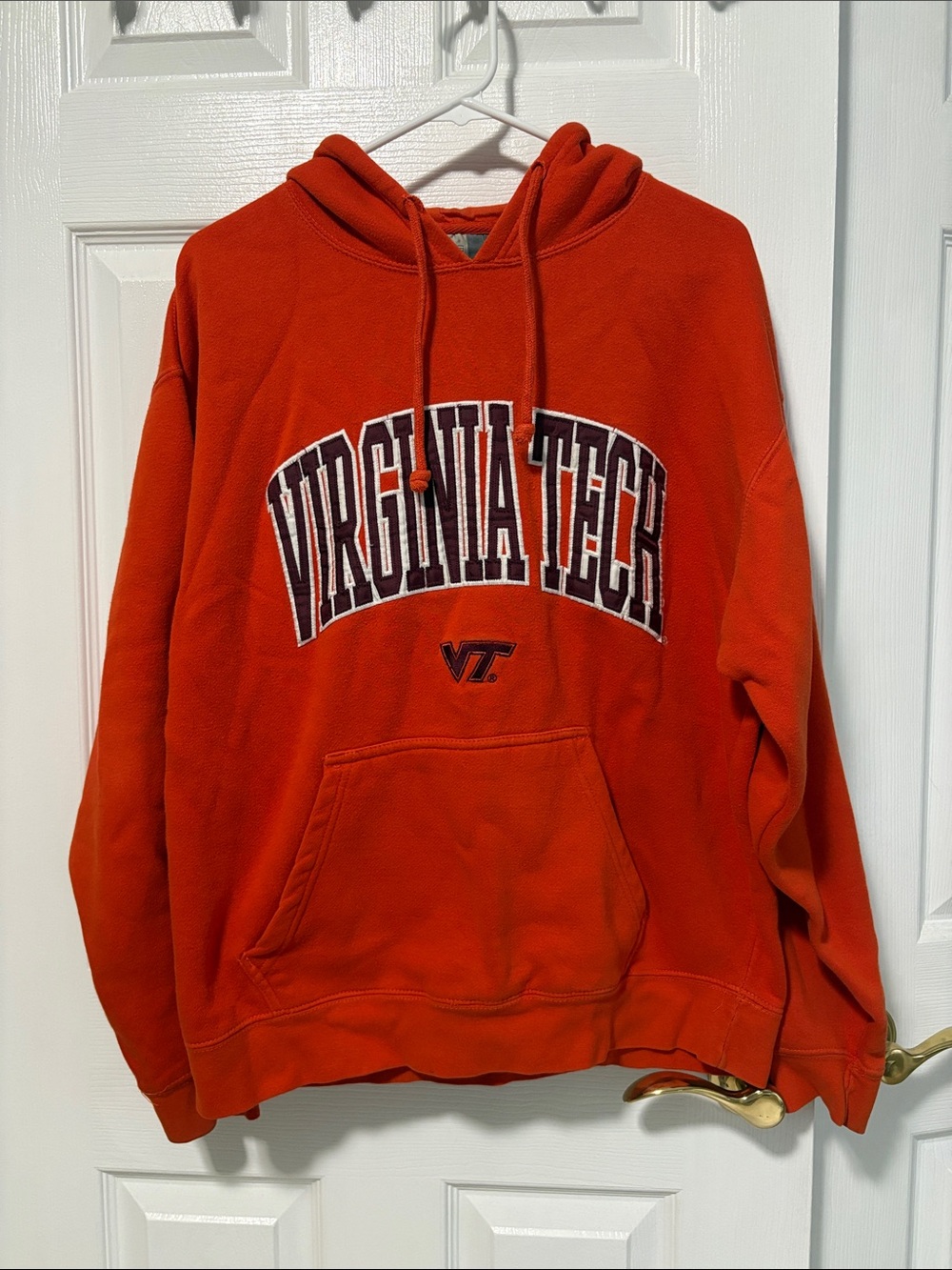 J. America Virginia Tech Orange Crewneck Hoodie